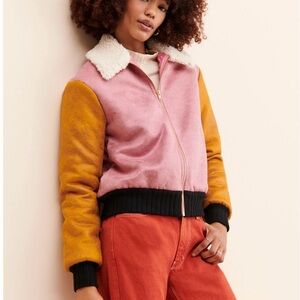 Hutch Faux Suede Women’s Bomber Jacket